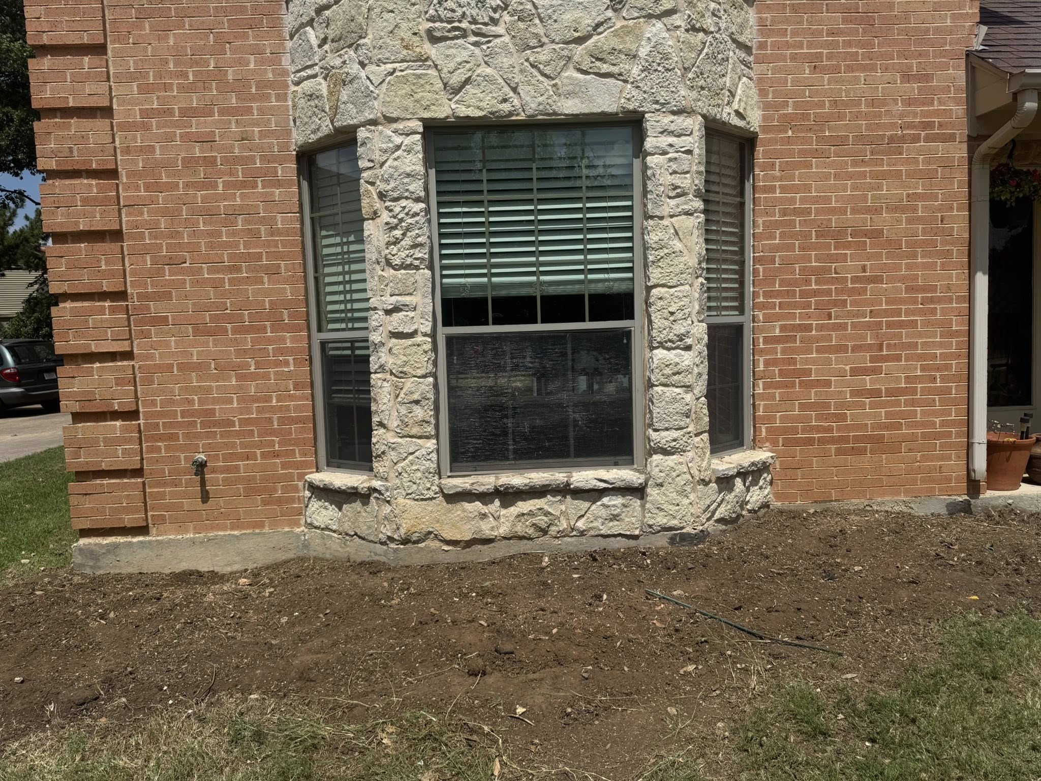 After: cactus completely removed, clean foundation